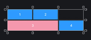 Пример реализации свойства grid-auto-flow со значением row.